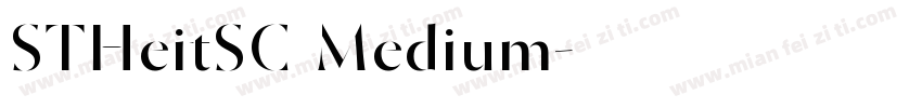 STHeitSC Medium字体转换